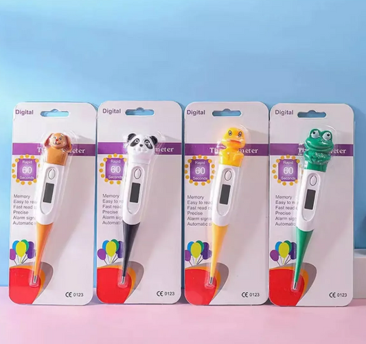 Termómetro Digital con Forma de Animales para Bebés y Niños - Punta Flexible