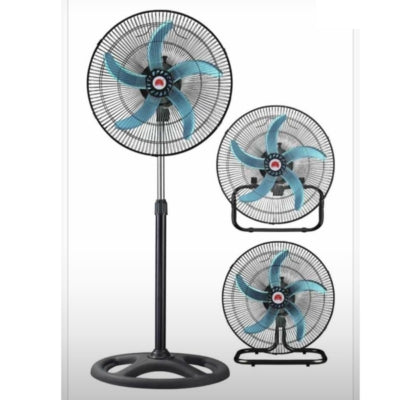 Ventilador Metálico 3 en 1 – 18 Pulgadas, Alta Potencia y Versatilidad