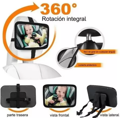 Espejo de Seguridad para Niños 360° – Tranquilidad en cada viaje 🚗👶