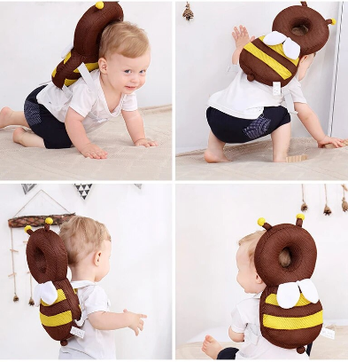 Mochila Protectora para Bebés Anticaída - Diseño de Abeja y Más